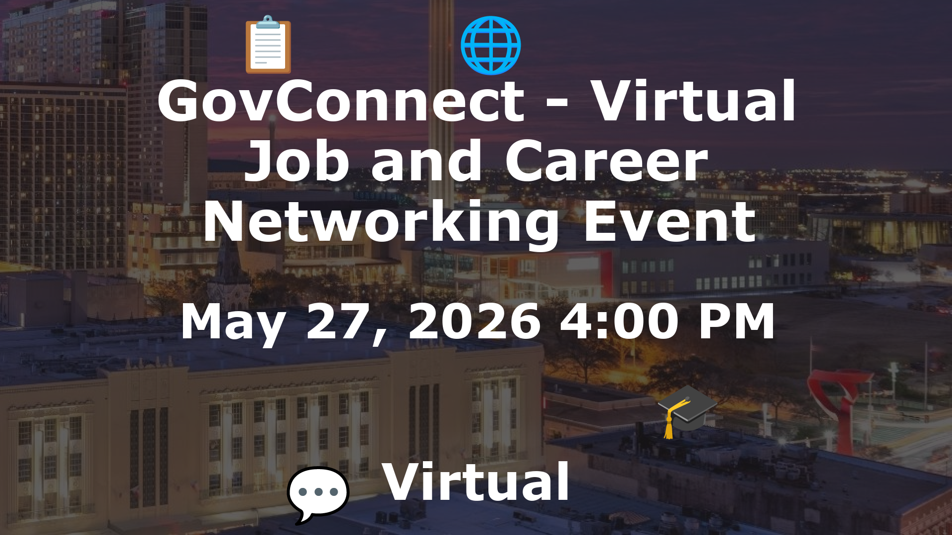 GovConnect - Virtual Job and Career Networking Event event image